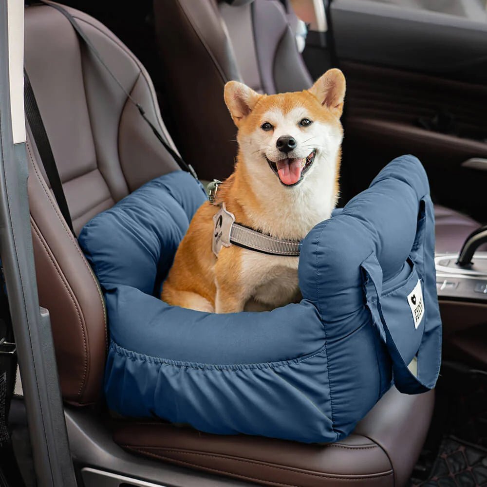 Asiento de coche portátil para mascotas estilo cojín de refuerzo — Asiento de coche para perro