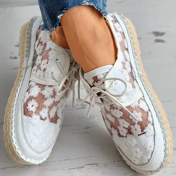 Zapato Ortopédico Elegante con Motivo Floral – Arabella