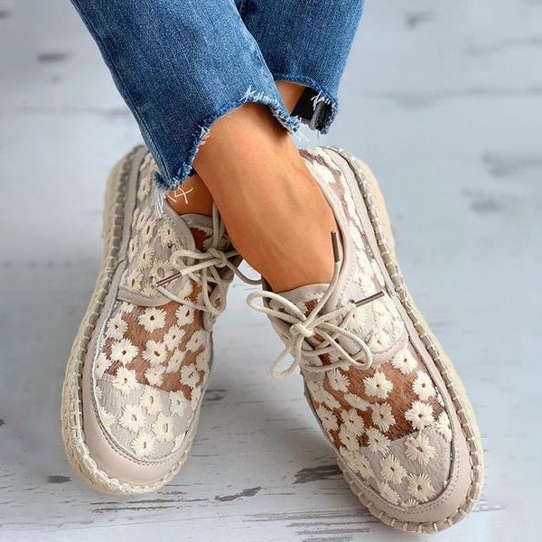 Zapato Ortopédico Elegante con Motivo Floral – Arabella