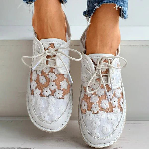 Zapato Ortopédico Elegante con Motivo Floral – Arabella