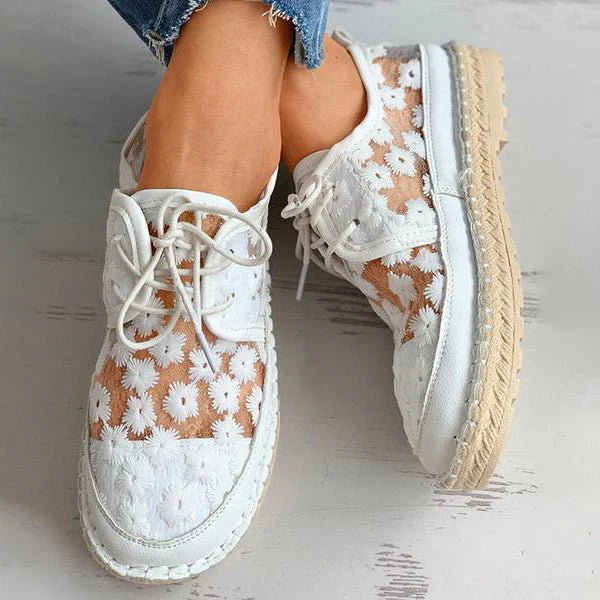 Zapato Ortopédico Elegante con Motivo Floral – Arabella