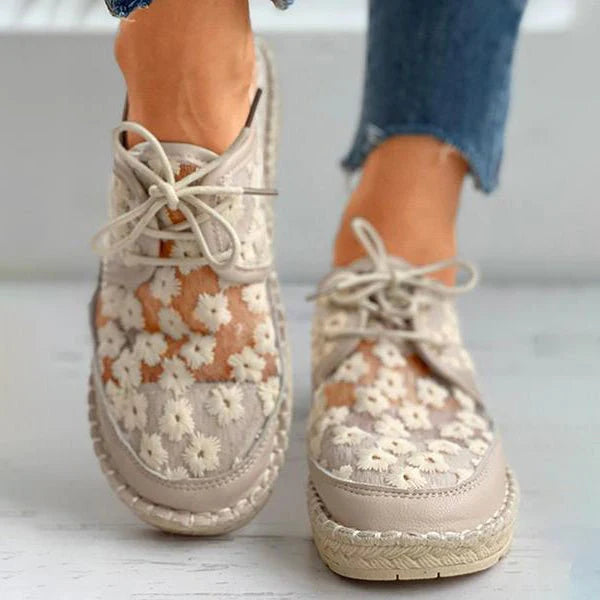Zapato Ortopédico Elegante con Motivo Floral – Arabella