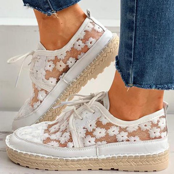 Zapato Ortopédico Elegante con Motivo Floral – Arabella