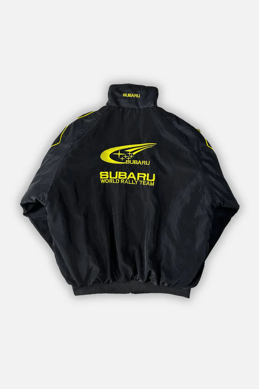 Chaqueta Subaru Rally Vintage Racing – Edición Negra – Unisex – Retro