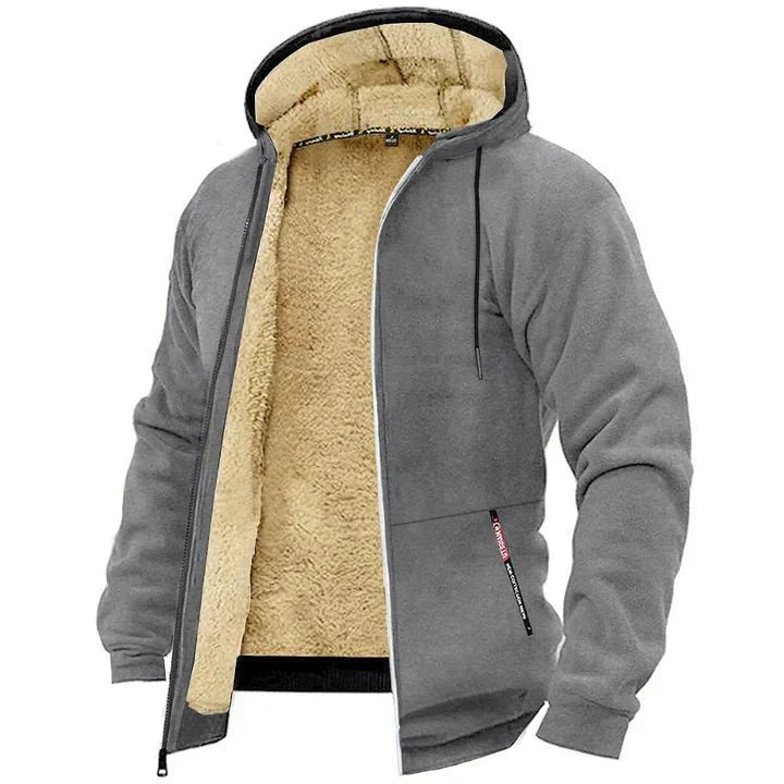 TOMMY - Sudadera con Capucha con Cremallera de Felpa