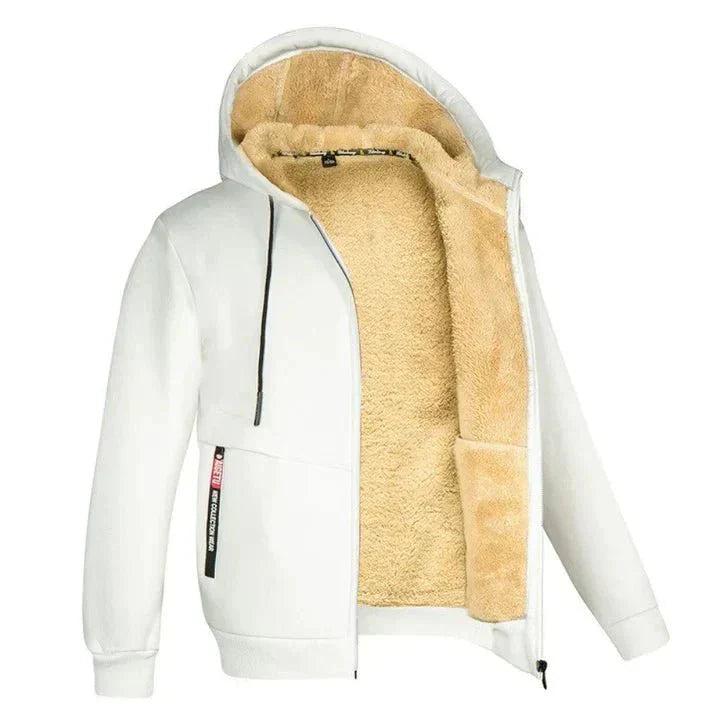 TOMMY - Sudadera con Capucha con Cremallera de Felpa