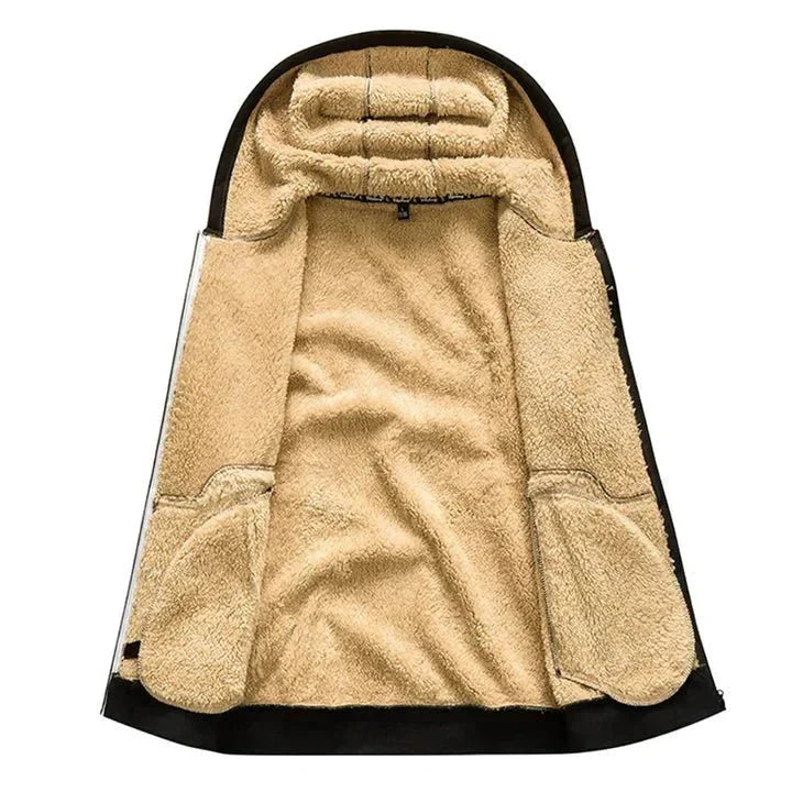 TOMMY - Sudadera con Capucha con Cremallera de Felpa