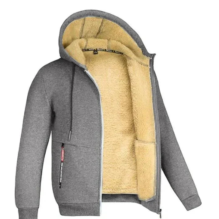 TOMMY - Sudadera con Capucha con Cremallera de Felpa