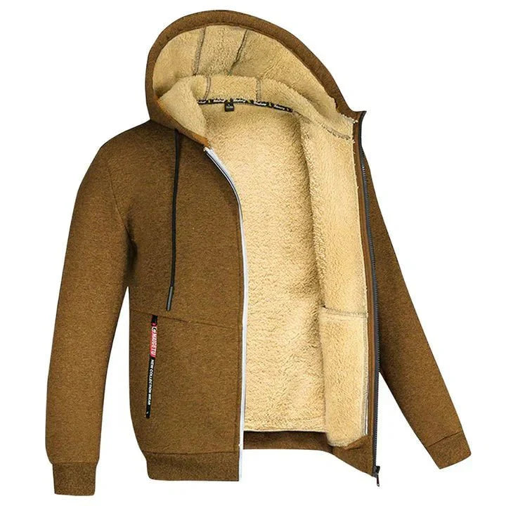 TOMMY - Sudadera con Capucha con Cremallera de Felpa