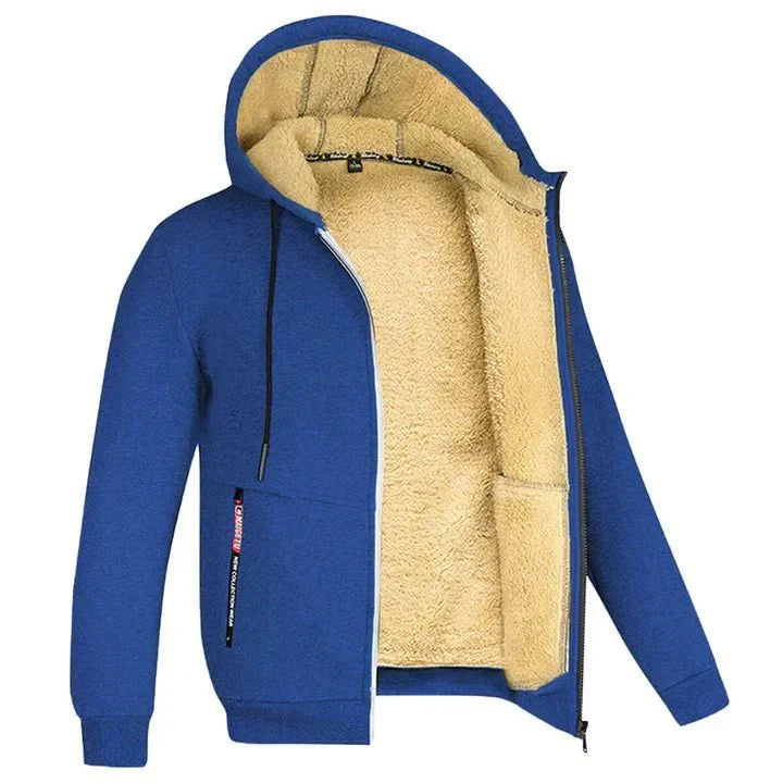 TOMMY - Sudadera con Capucha con Cremallera de Felpa