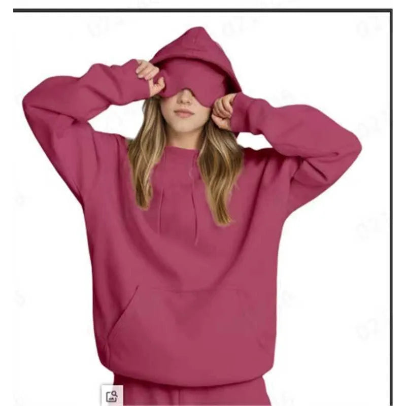 Sudadera con Capucha de Viaje Incognito™ para Mujer – Confort Absoluto y Máscara Integrada