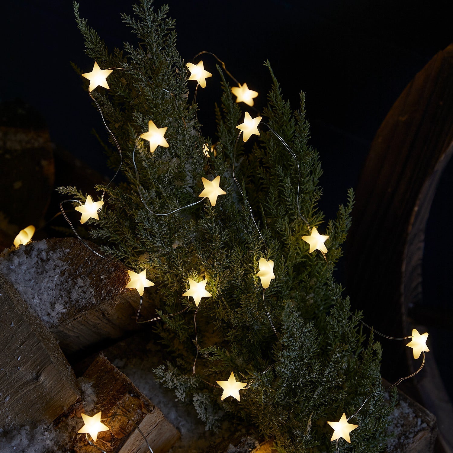 Luces LED Estrella Navideñas – Guirnalda de Hadas con Temporizador Automático