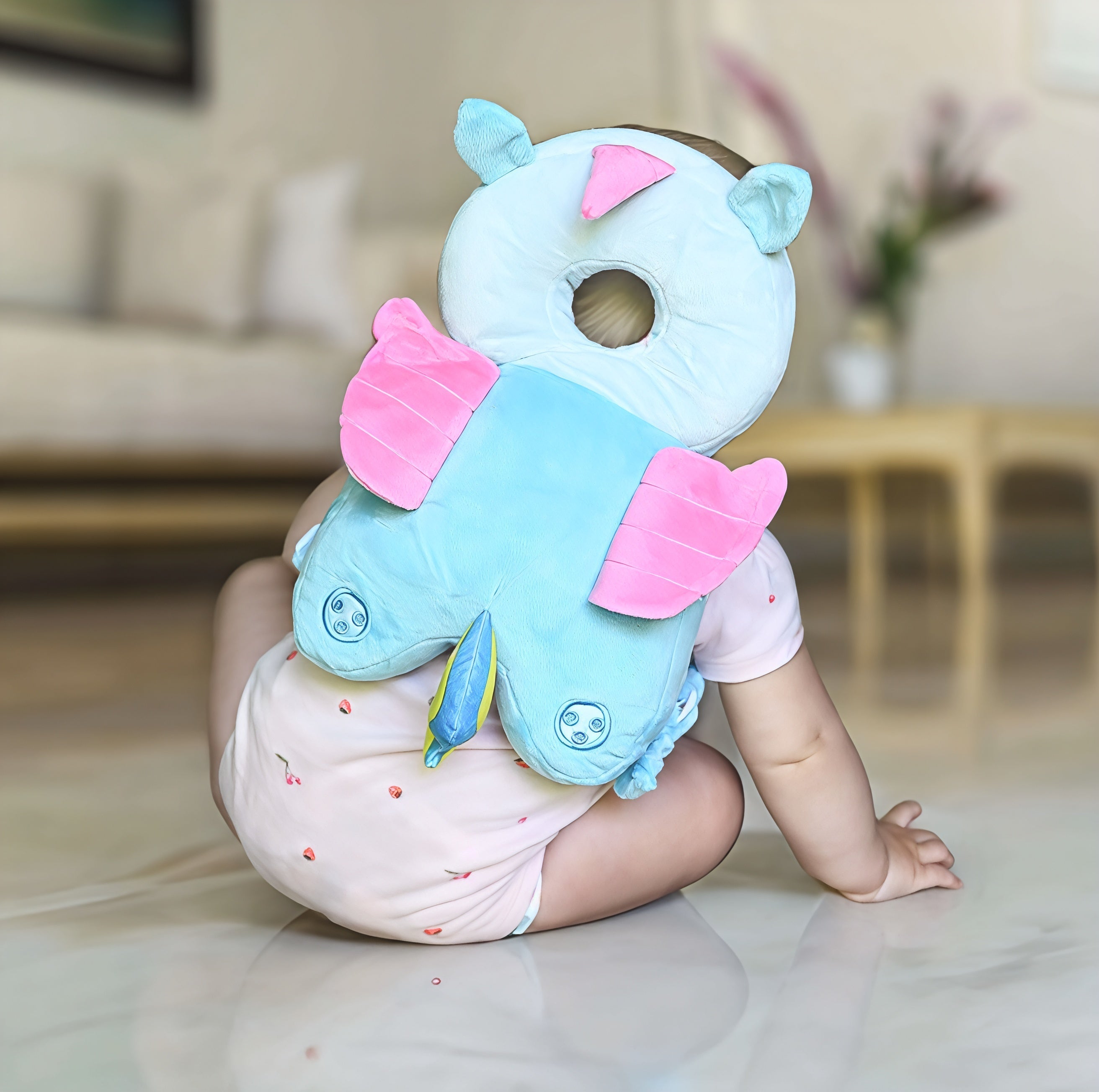 Dmax | Protector acolchado para la cabeza del bebé, mochila de seguridad