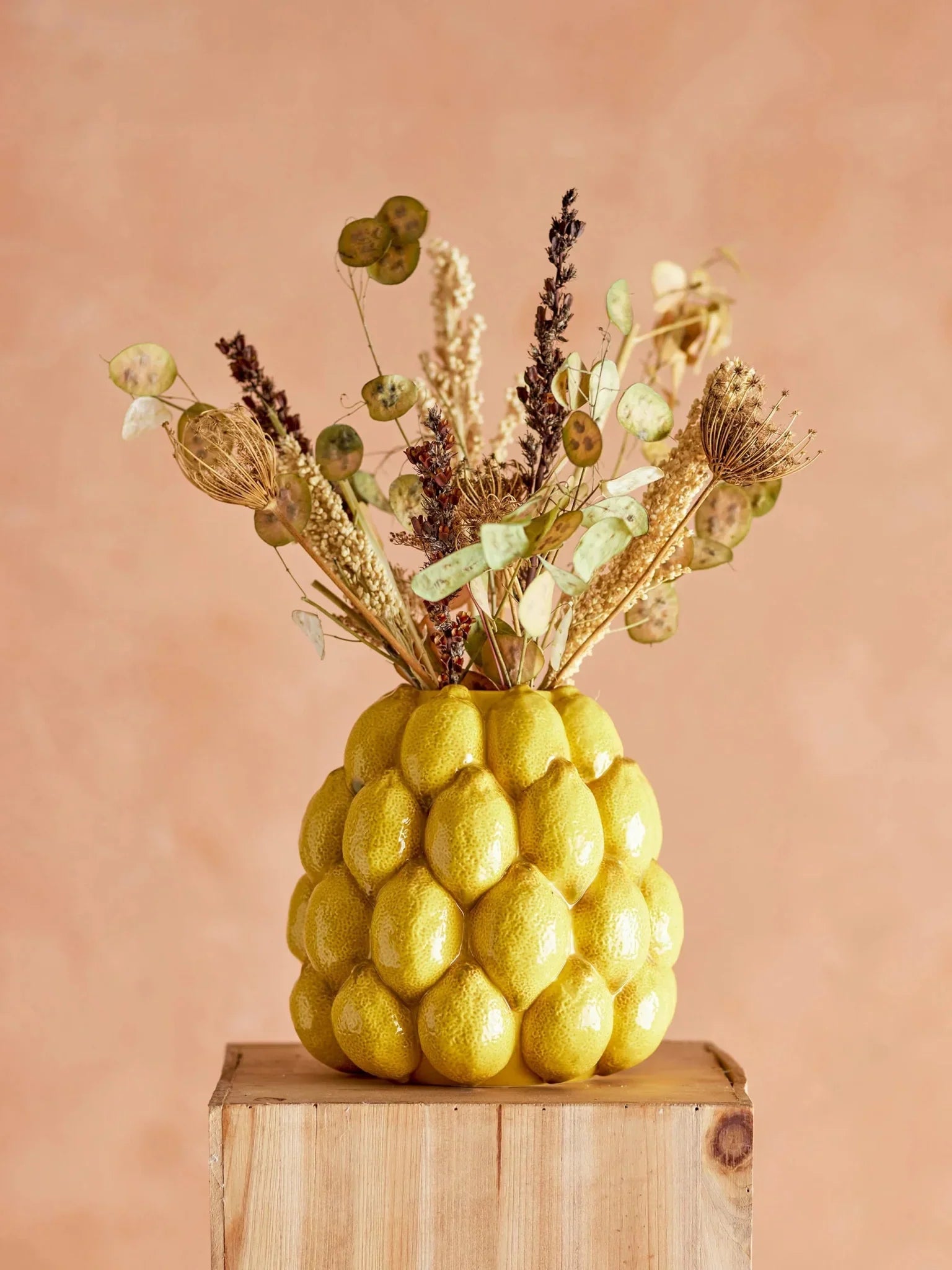 >Jarrón artesanal Limone, alto. 22 cm DescuentosMax™