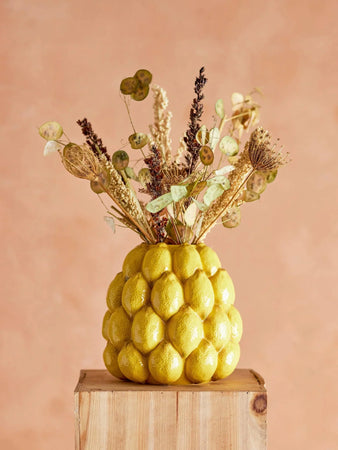 >Jarrón artesanal Limone, alto. 22 cm DescuentosMax™