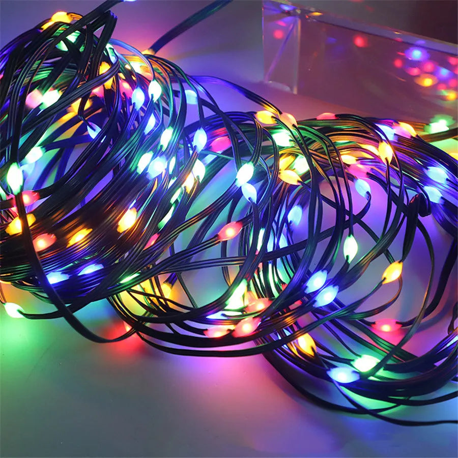Luces LED de Navidad Multicolor para Exteriores – Cuerda Impermeable IP65