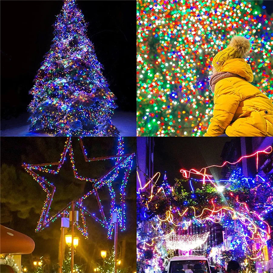 Luces LED de Navidad Multicolor para Exteriores – Cuerda Impermeable IP65