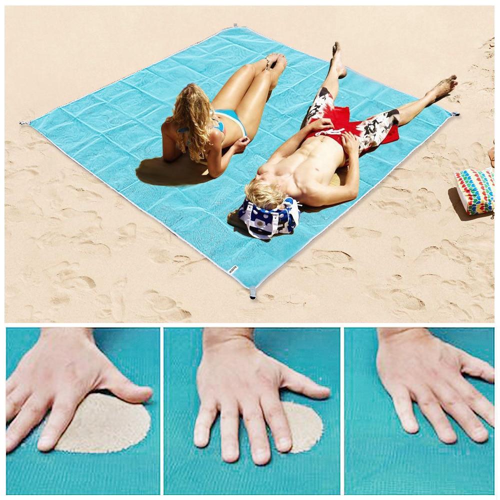 Toalla de playa XXL 200 x 200 cm | Libre de arena y gran tamaño