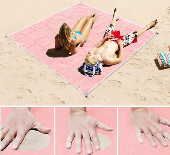 Toalla de playa XXL 200 x 200 cm | Libre de arena y gran tamaño